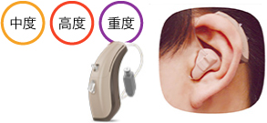 宇土・熊本のキクチめがねのハイパワー耳かけ型 補聴器